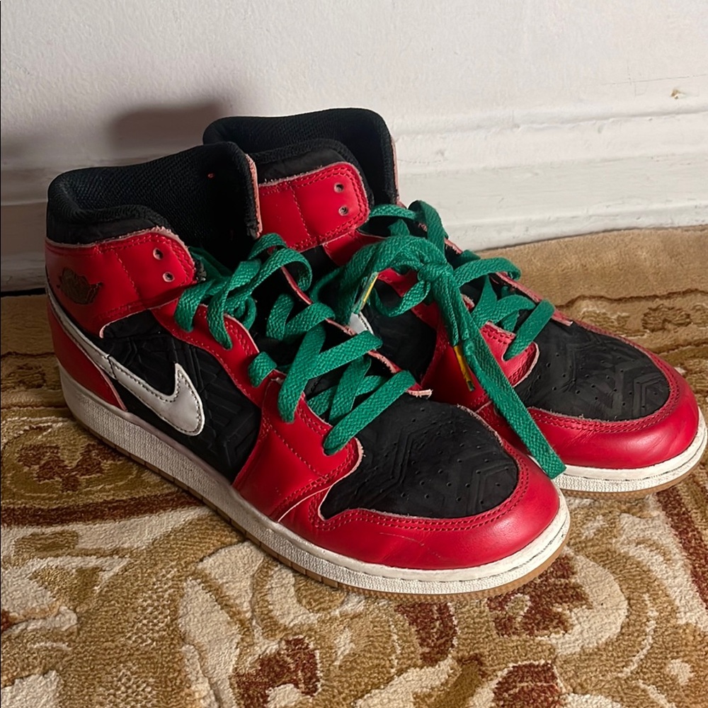 Nike black and red Christmas limited Christmas SE Jordan’s
